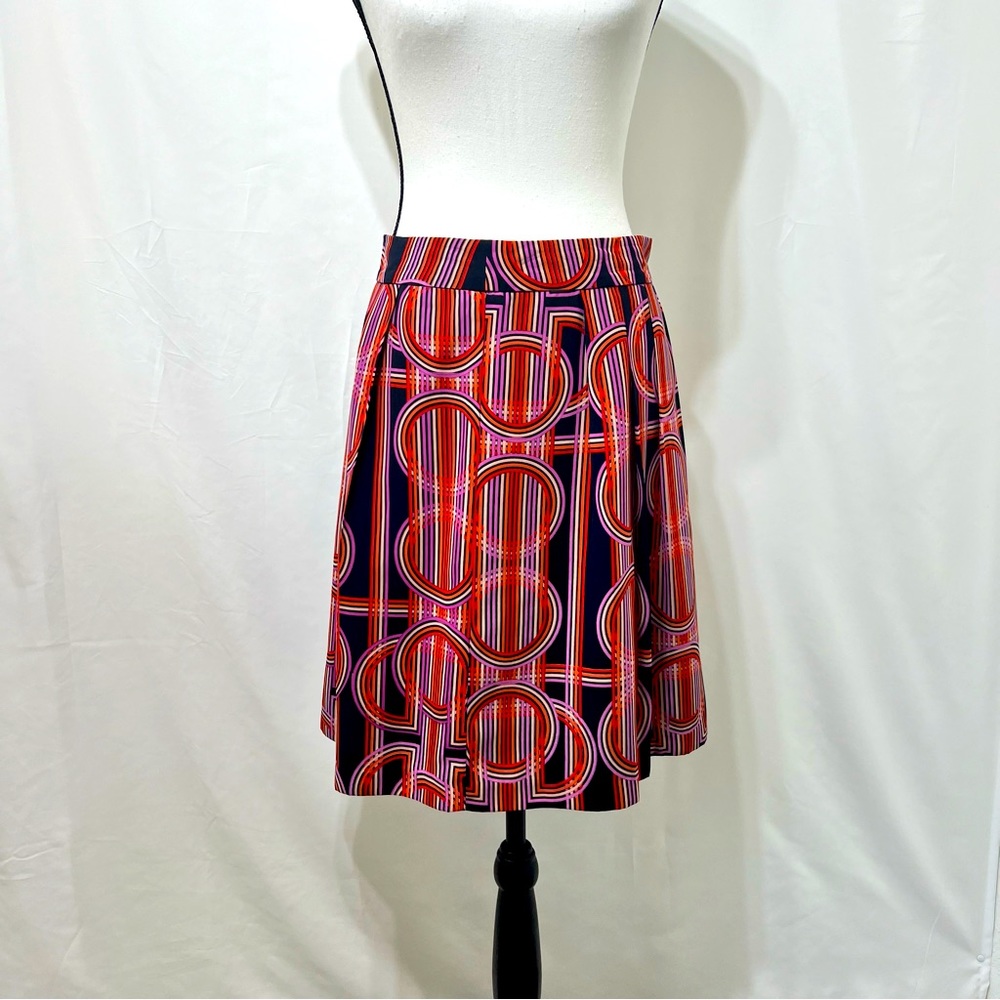 Banana Republic geometric pleated skirt size 2 w315450